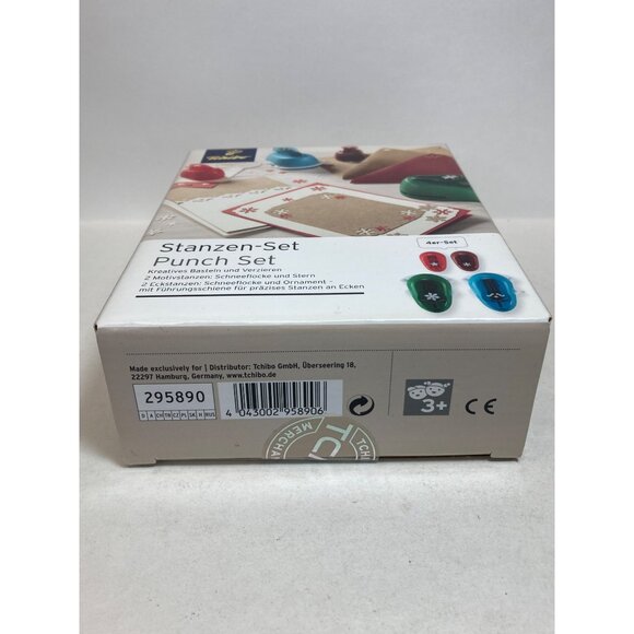Tchibo Punch Set Snowflakes Star Border Edge Corner New Stanzen-Set - Picture 7 of 7